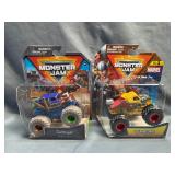 (2) Monster Jam 1:64 Scale Die-Cast Trucks NIB -