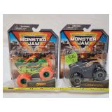 (2) NIB Monster Jam Dragon/Monster Mutt 1/64 Scale