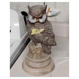 Ceramic owl lamp 13' tall