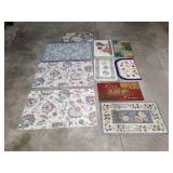 (10) Assorted rugs