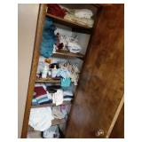 Contents of closet, towels, linens