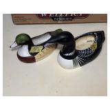 (2) Ceramic Duck Planters 9',11'