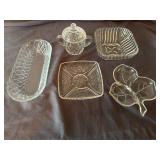 Vintage Indiana Glass Celery Dish 10.75'