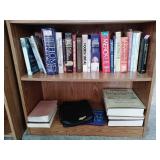 Book assortment, bibles, bible carrier,