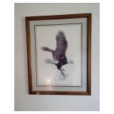 Framed eagle picture 24' x 30'