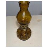 LE Smith Amber Moon & Stars Hurricane Oil Lamp 12'