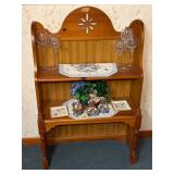 Ornate Wood Free Standing Shelf 12'x30'x47'