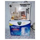 Hamilton Beach food processor and vicks