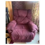 Wall-A-Way Recliner Burgundy 35'W Seat Ht. 18'