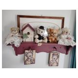 Wood shelf and decor