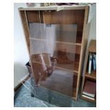 Record cabinet with glass doors