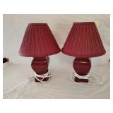 (2) Bedside Table Lamps 14.5'