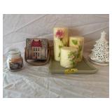 Yankee Candle Christmas Tree 6.75'  Basket w/Lid