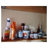 Paints, wood glues, misc.