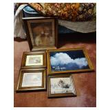 (5) Framed Pictures 12.5' - 23.5' wide