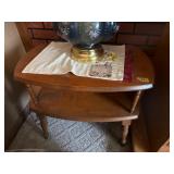 Two Tier Wood End Table