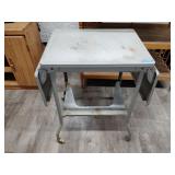 vintage Industrial Metal Typewriter Stand w/Drop