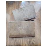 Pair of metal wall mount shelves