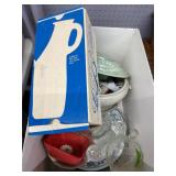 Le Bottle Glass Pitcher Decanter, Vase in Box