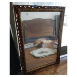 Ornate framed mirror 29' x 41'