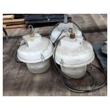(3) Enamel Barn Lights 12ï¿½