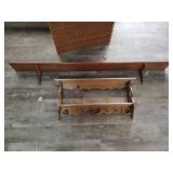 Wood Wall Shelf 72ï¿½x7.25ï¿½x7.75ï¿½