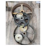 (3) Steel Wheels 8ï¿½, 11, 12ï¿½ ï¿½ (3) Pulley Wheels