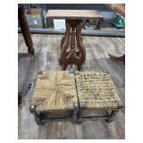 Vintage Foot Stools 12ï¿½x12ï¿½x14ï¿½