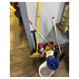 Dust Pan, Broom, Mop Bucket