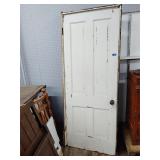Hardwood door and jam, 30' door