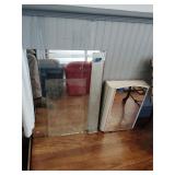 Vintage Metal medicine cabinet,Glass assortment