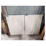 Two slabs of granite 15.5' x 22' x .375' thick