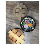 (2) Fruit basket Lids ï¿½ Decorative Plate