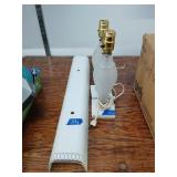 Frosted Table Lamps with Marble Bases 12ï¿½
