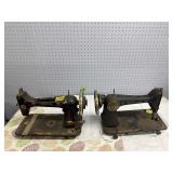 2- Antique Sewing Machines,Singer, Monitor