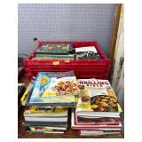 Book assortment in Plastic Tote