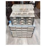 4 hardware organizers and contents