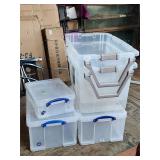 5- Pc Plastic Tote Lot