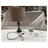 Table Lamp and Equity Alarm Clock