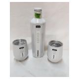 New Corkcicle Cantten & 2 Stemless