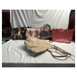 (4) Guess Handbags and 1 Park Ave