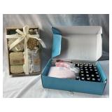 NIB 6 PC Bath Set & NIB Nail Art Kit