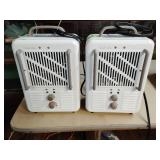 Pair of comfort glow electric heaters