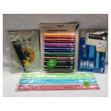 New Stationary Lot Including Office Depot Markers