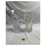 (2) Glass Vases
