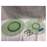 Vintage Fostoria 'Fairfax Green' Uranium