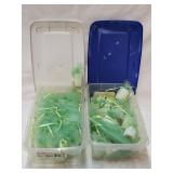 Lg Qty 2' Candles Wrapped in Tulle