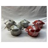 5 Orixforce 9.6 oz Mini Stoneware Casserole Dishes