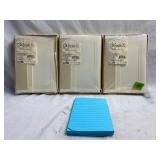 3 Invitation Kits & Blue Lined Notepad