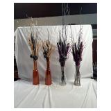 (4) Halloween Floral Arrangements